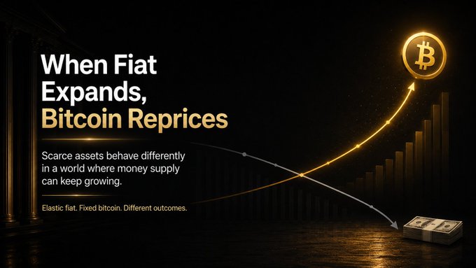 Bitcoin repricing as fiat supply expands