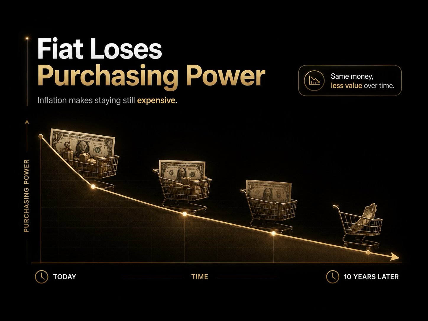 Fiat loses purchasing power over time