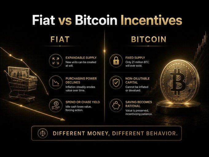 Fiat vs Bitcoin incentives