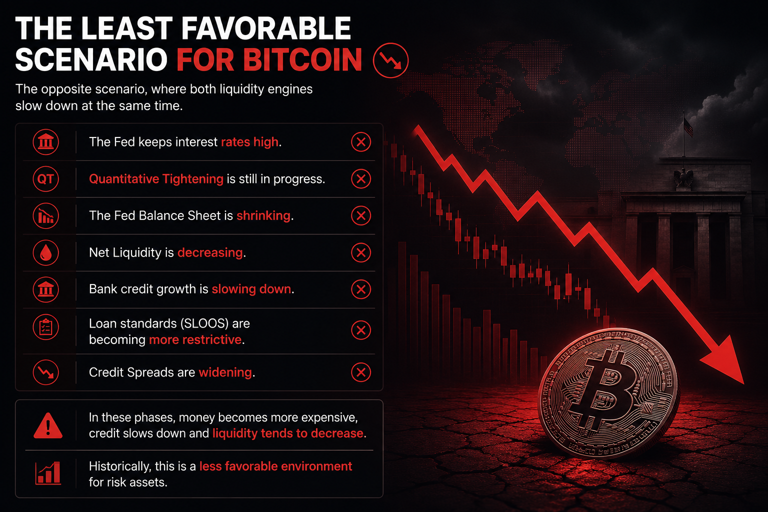 The least favorable environment for Bitcoin